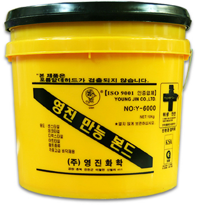 KCC 센스타일 프로 3T 데코타일 1평시공 우드 바닥재 타일, 1개, 영진만능본드(10KG)