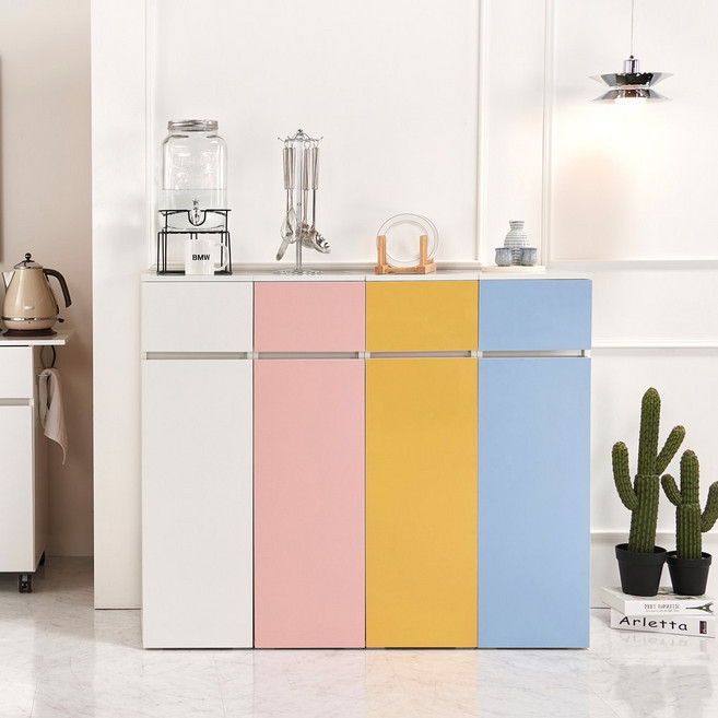 몽벨 300 틈새 주방 수납장 정수기받침대, 02. 핑크