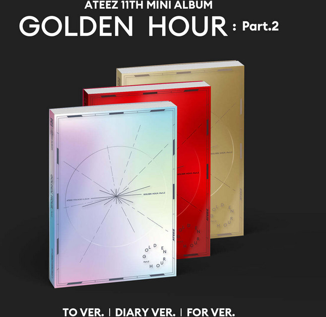 에이티즈 미니 11집 골든아워 GOLDEN HOUR Part.2 포카앨범 버전 미개봉 / 버전선택, Diary Ver.(빨)