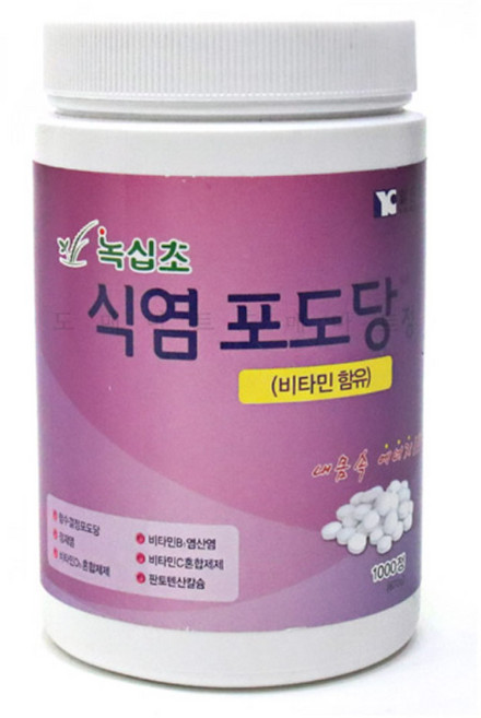 녹십초 죽염 식염포도당 70정 피로회복 탈진 방지, 1개