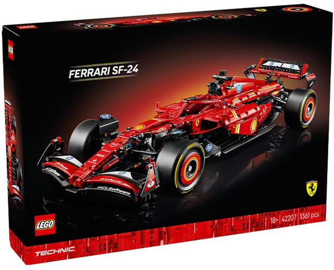 레고 테크닉 페라리 SF-24 42207, 혼합색상, 1개