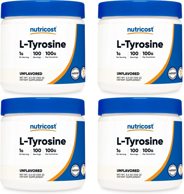 뉴트리코스트 고흡수 N 아세틸 엘 티로신 파우더, 4개, 100g - 쿠팡