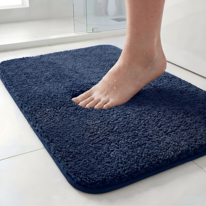 제이에스맘 욕실 화장실 호텔 빨아쓰는 먼지 없는 주방 발매트, 딥네이비