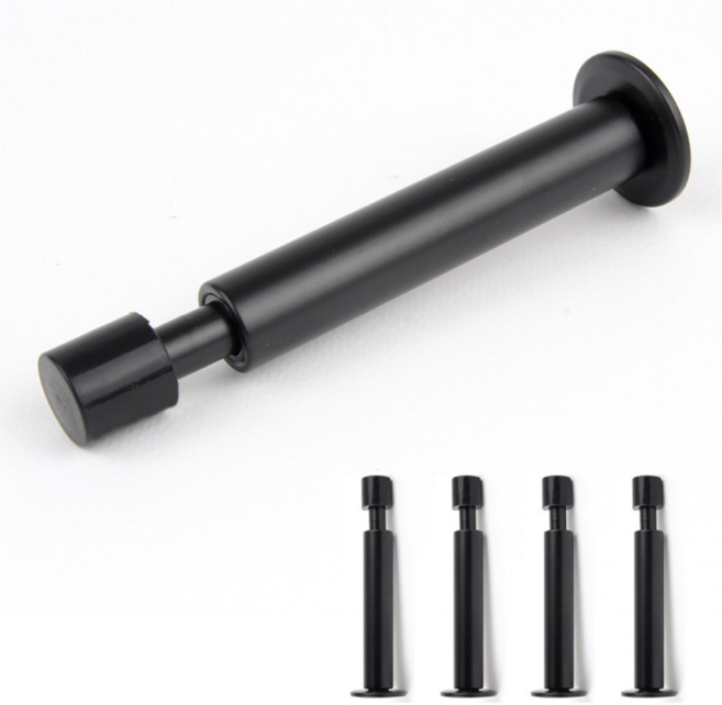 스프링스토퍼 블랙 방문 도어 도어훅, 5개