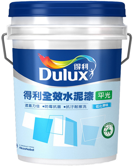 Dulux 得利 全效水泥漆, 百合白, 1個, 18.9L