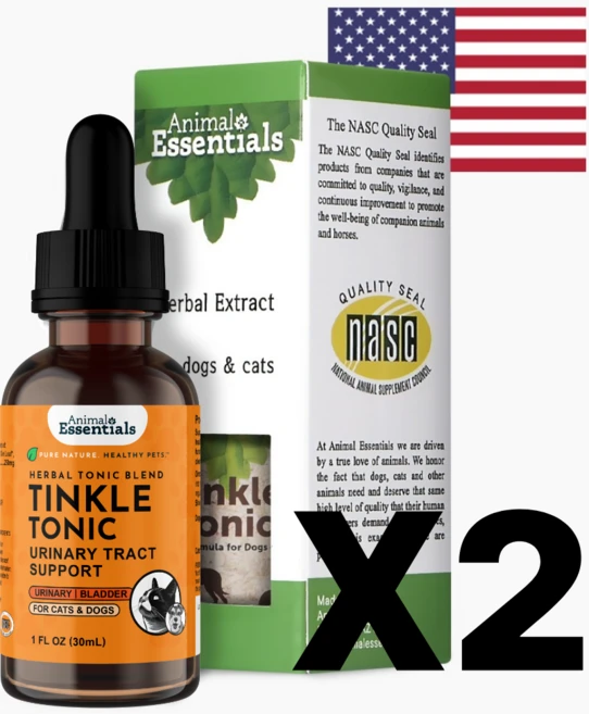 배변 요로결석 / 소변팅크 30ml 2개 매니아 세트 애니멀에센셜 고양이 반려묘 요로 결석 혈뇨 Tinkle Tonic, 유리너리+결석 - 쿠팡