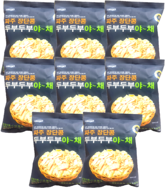 두부 두부 야채, 80g, 8개