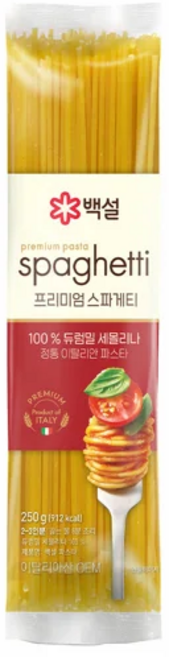 백설 스파게티면, 250g, 1개