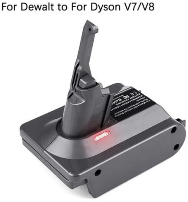 Dyson 무선 진공 청소기용 리튬 이온 배터리 어댑터 18V 20V 변환 Dyson V6 V7 V8, For Bosch to V7 V8, 프랑스, 1개, 1)For Bosch to V7 V8