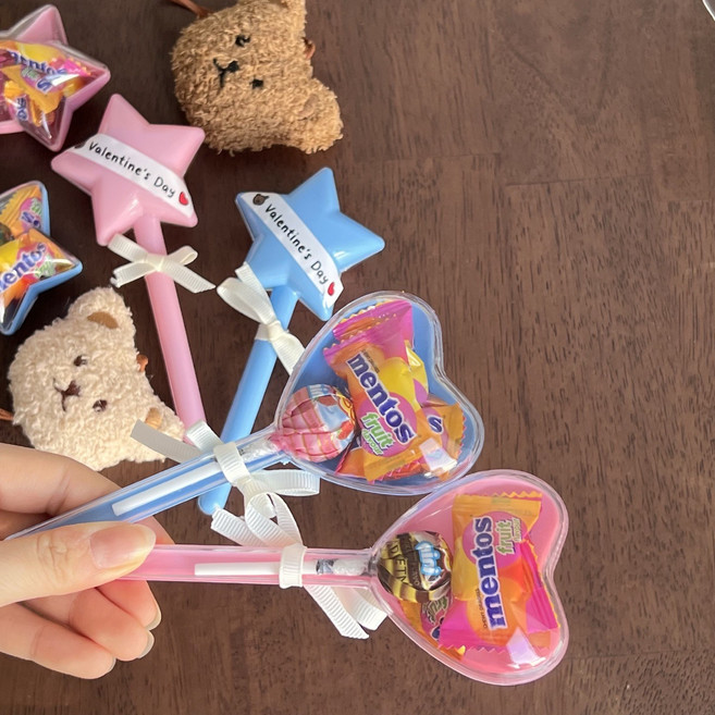 발렌타인데이 구디백 어린이집 유치원 답례품, 하트, 블루, 1개