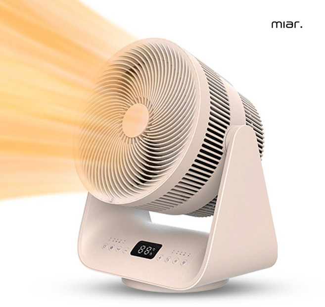 미아르 핫앤쿨 AI 온도제어 3in1 온풍기 써큘레이터 겸용 욕실 화장실