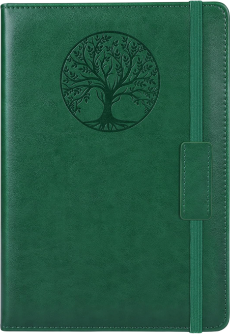 스페셜라이프 A5 심플 가죽 다이어리, 그린