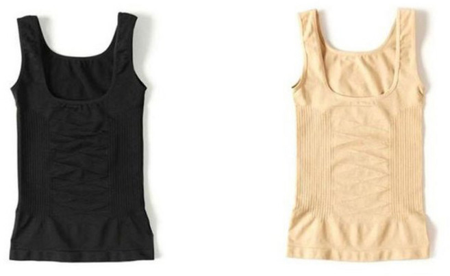 HANSUWI 여성용 보정 속옷 2종 세트 슬림핏 뽕브라 브라렛 나시 이너 슬리브