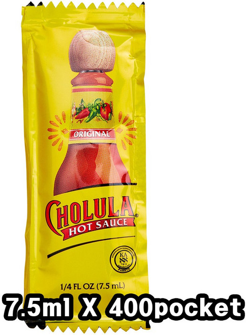Cholula 촐룰라 오리지널 핫소스 일회용 7.5ml 400포켓, 400개