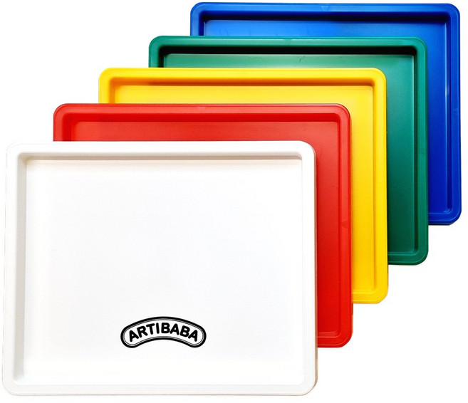 [아티바바] 아트트레이 4종 택1 / 다용도 공작판, 아트트레이 노랑색