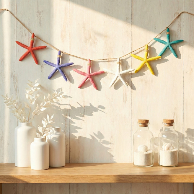 데이엘라 불가사리 가랜드 모빌 봄 여름 어린이집 환경판 유치원 환경구성 인어 해양 바닷속