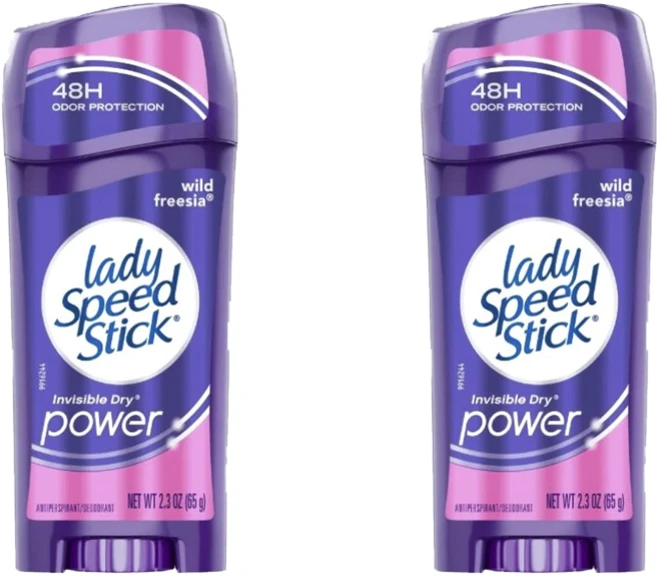 레이디스피드스틱 인비저블 드라이 파워 와일드 프리지아 향, 65g, 2개 - 쿠팡