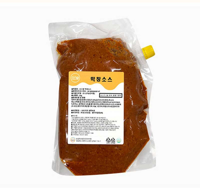 마켓큐브 대구 막창소스 된장 업소용 식당 매장 목살 삼겹살 족발 보쌈, 1개, 2kg