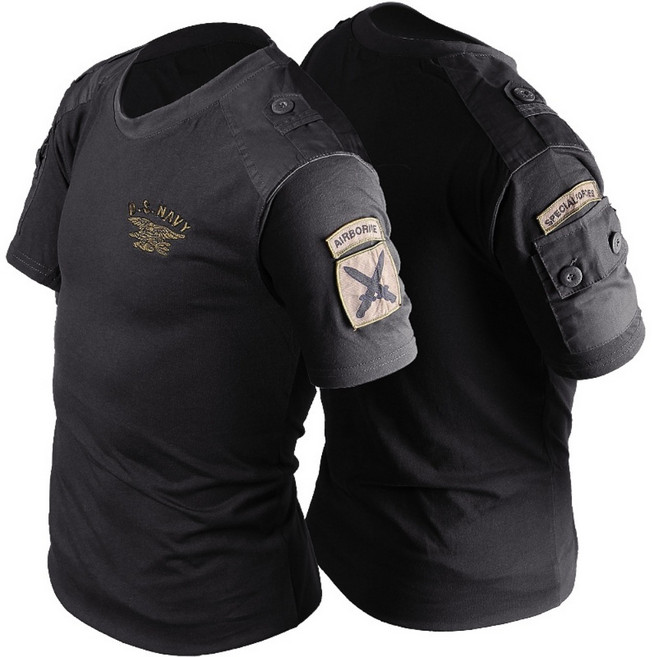 봄 가을 군인 티셔츠 특전사티 택티컬 반팔 긴팔 경호원 경호업체