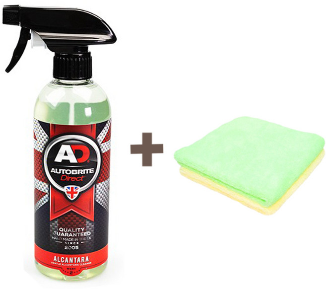 AD 오토브라이트다이렉트 알칸타라 크리너 500ml 실내 스웨이드 세정제 내부 시트 청소 + 타월, A-1 알칸타라 클리너 500ml, 1개