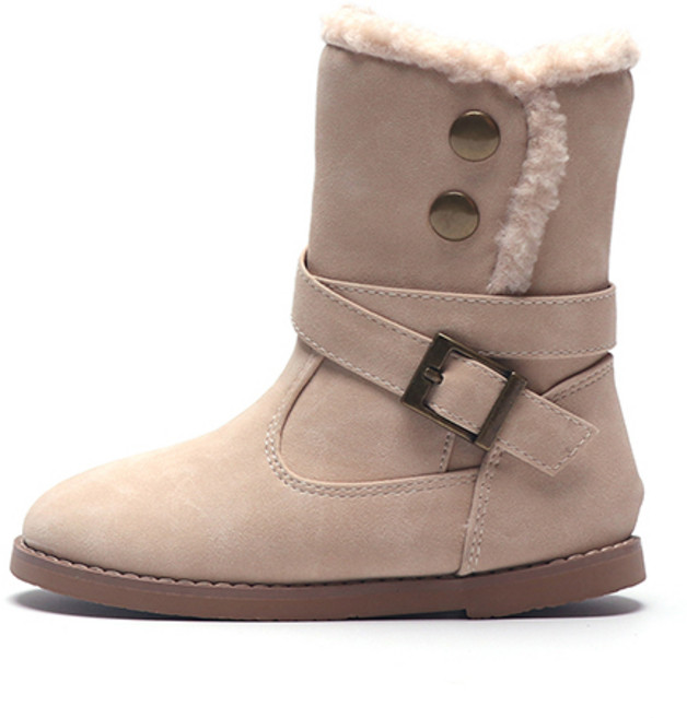 마리앤키즈 스웨이드 여아털부츠 아동 유아부츠 아기 겨울 털신 MK-P20