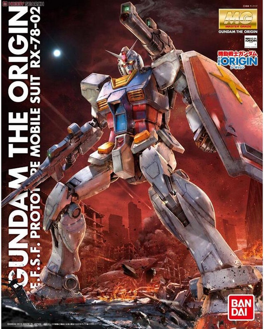 BANDAI 鋼彈UC MG 1/100 THE ORIGIN RX-78-2 GUNDAM 初代鋼彈 模型, 1個