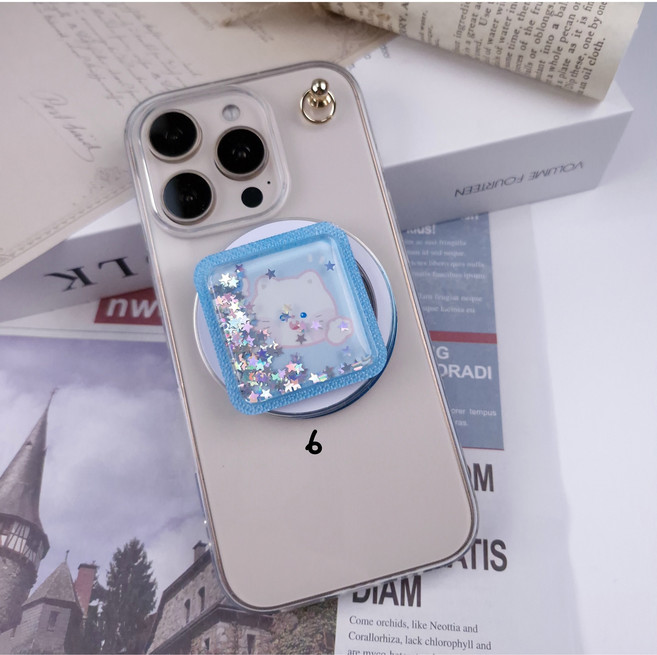 블링앤코 수제 쉐이커 맥세이프그립톡 (일반폰에도 사용할 수 있게 자석링서비스), 1개, 3