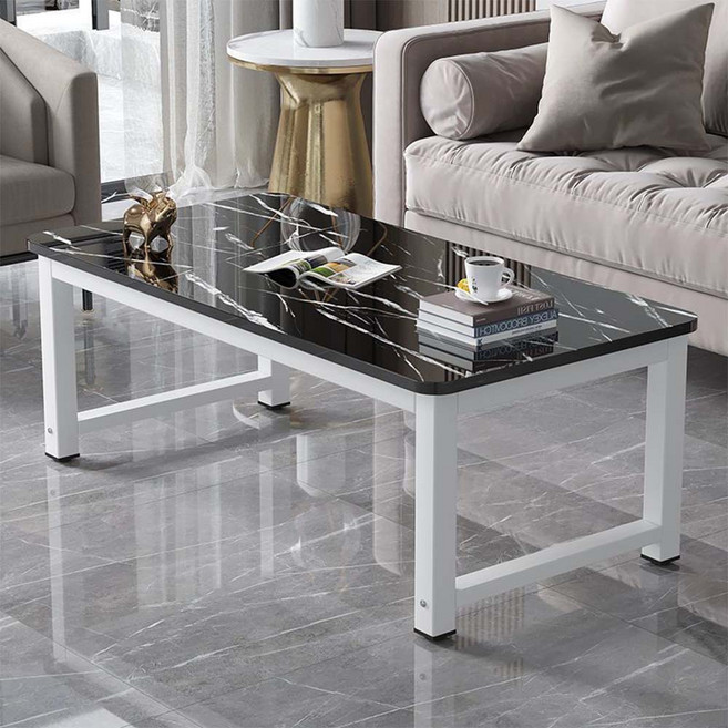 고급 대리석 거실 소파테이블 2단 수납 티테이블 좌식 다용도 디자인, C04(1단)