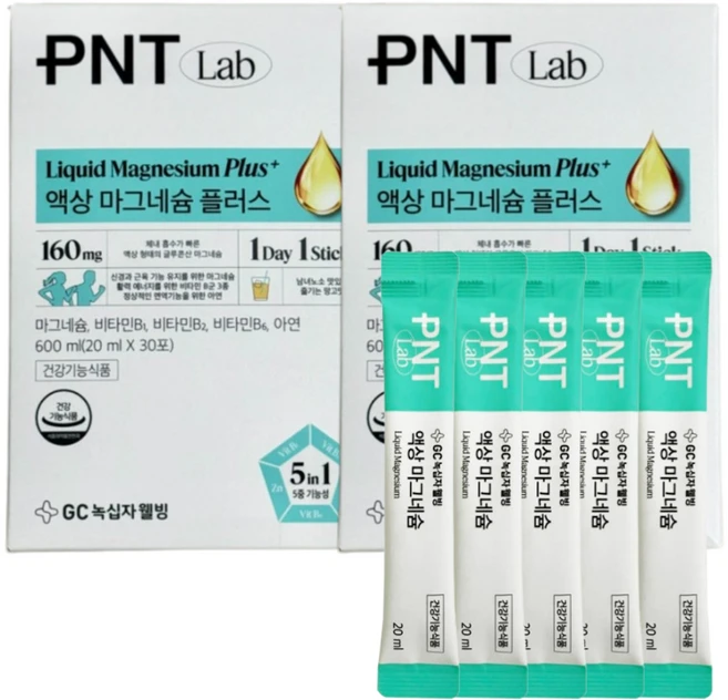 녹십자 웰빙 고함량 글루콘산 액상 마그네슘 영양제, 20ml, 60개 - 쿠팡