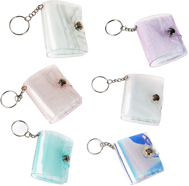 미니앨범 키링 포토북 열쇠고리 띠부씰, 투명