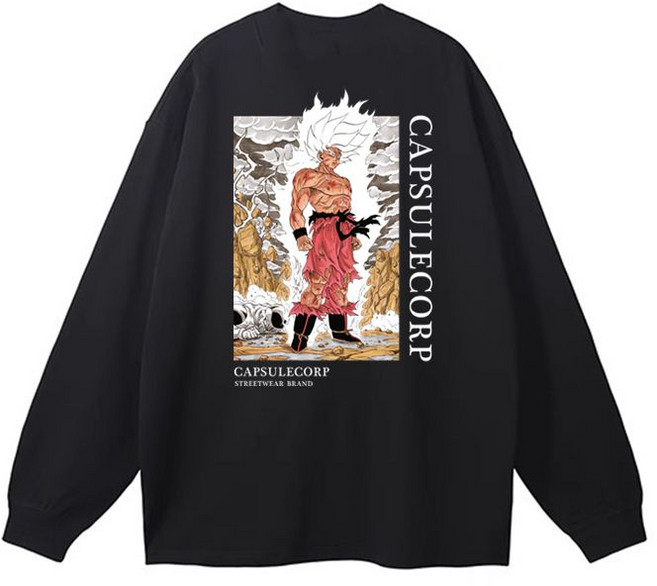 손오공 초사이언 색상 카카로트 반팔 오버핏 티셔츠 캐릭터 남녀공용