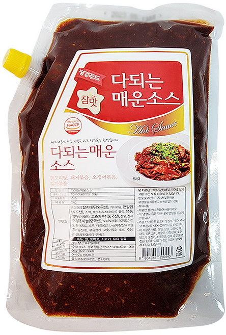 평강푸드 다되는 매운소스 2kg, 1개