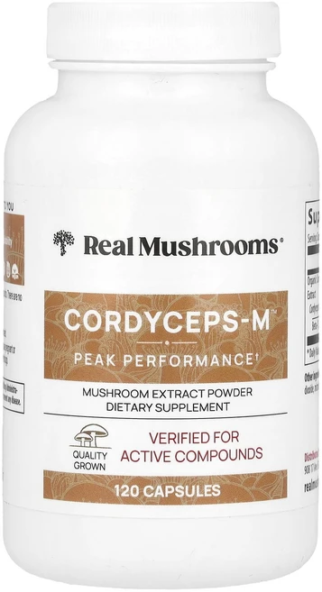 Real Mushrooms Cordycep-M 버섯 추출물 분말 캡슐 120정, RealMushroomsCordycepM버섯추출물분말캡, 1개 - 쿠팡