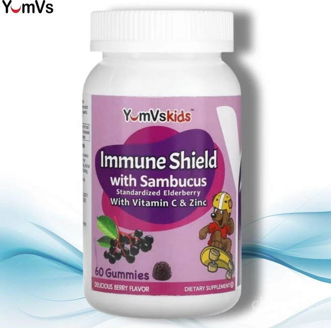 염브스 이뮨 쉴드 삼부커스 블랙엘더베리 구미젤리 60개, 60정, 1개 - 쿠팡