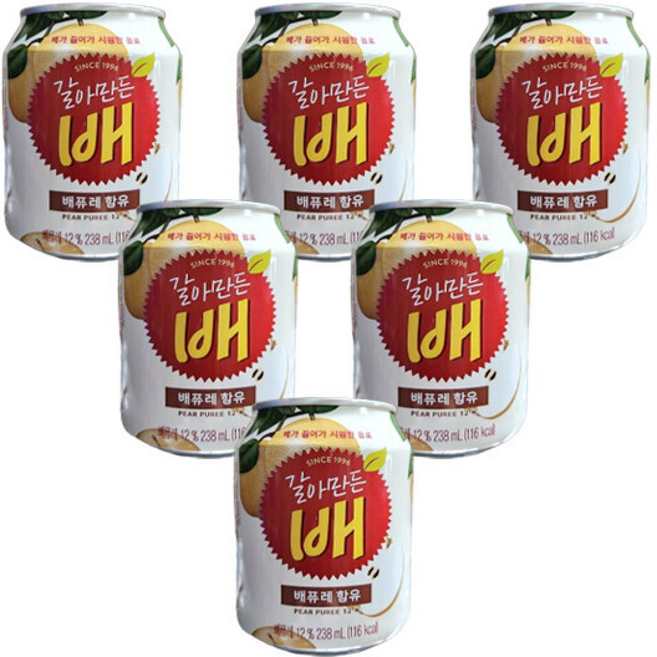 해태 갈아만든배 과즙음료 갈배 과즙주스, 24개