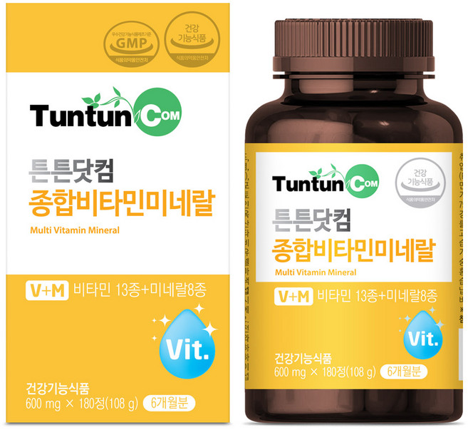 튼튼닷컴 종합비타민미네랄 [6개월분], 180정, 1개