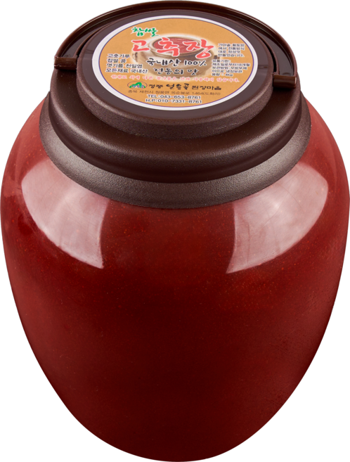 100% 국내산 태양초 찹쌀고추장 재래식 맛있는 고추장 청풍얼음골된장마을, 4kg, 1개