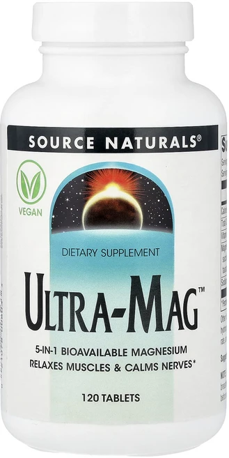 소스네츄럴스 Ultra Mag 120정, 4개 - 쿠팡