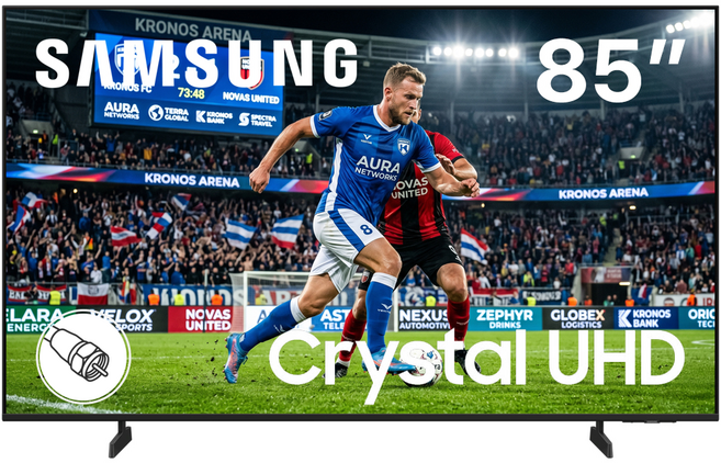 삼성전자 Crystal UHD 4K 스마트 TV, 방문설치, 벽걸이형, U8000F, 214cm(85인치)