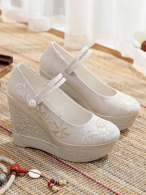 한복신발 키높이 꽃신 여자 자수 신부 결혼식 신발 폐백 한복화 전통