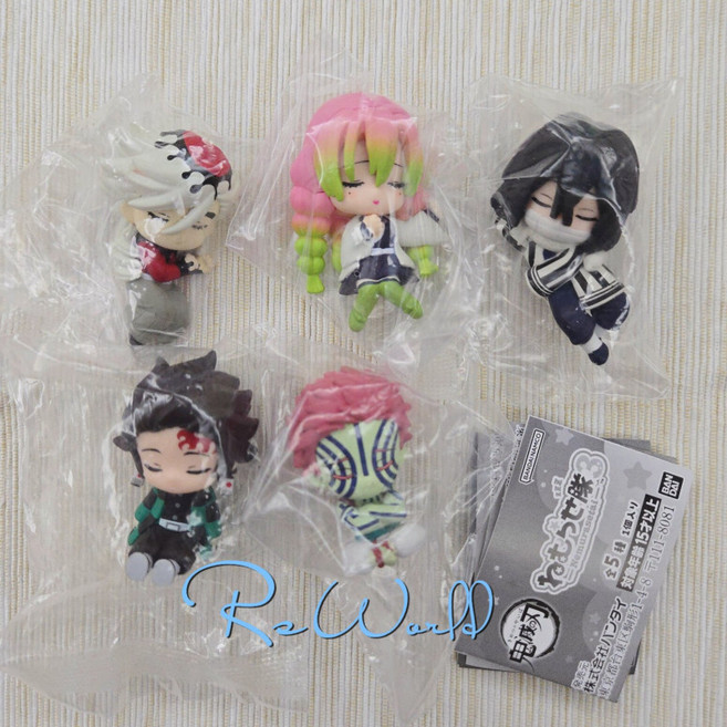 귀멸의 칼날 잠꾸러기 수면 피규어 가챠 3탄 탄지로 미츠리 도우마, 5종 세트 일본판/가챠 캡슐 없음, 1개