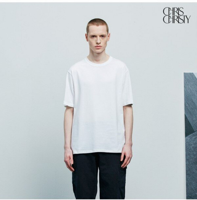 크리스크리스티 남성용 그라데이션 아트웍 반팔티셔츠 KKMASWMAR01