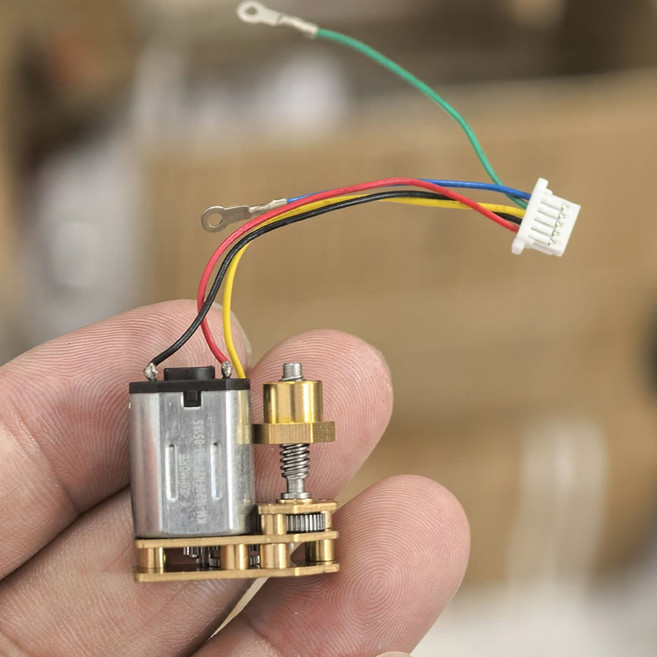 미니 선형 액추에이터 모터 2V 지문 메탈 엔진 130 기어 너트 장치용 3V 기어박스 저속 7V N20, 0