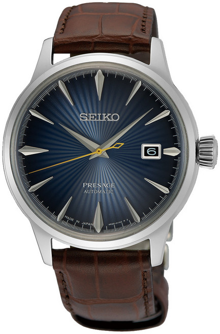 [Seiko] 세이코 프레사지 칵테일 타임 40.5mm 오토매틱 스테인리스 스틸 시계 SRPK15J1