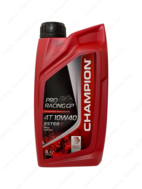 챔피온 프로레이싱 GP 4T 10W40 ESTER+ 1L 벨기에산 최고급합성엔진오일, 1개, 챔피온 4T 10W40