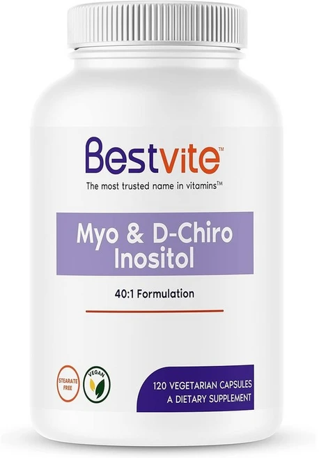 이노시톨 40배 정제 2050mg 고함량 120캡슐 40일 Myo D-Chiro Inosi, 채식캡슐 120개, 1개, 120정 - 쿠팡