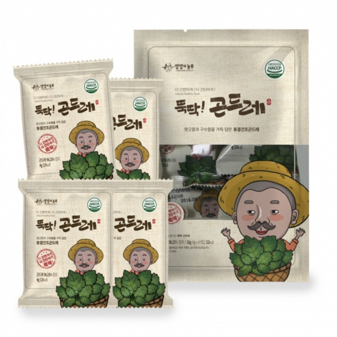 [양양의농부] 국내산 뚝딱 곤드레 16g(4gx4개입) _ 향긋함과 구수함을 가득 담은 건강한 동결건조 곤드레나물, 01_뚝딱 곤드레나물 16g(4gx4개입), 1개