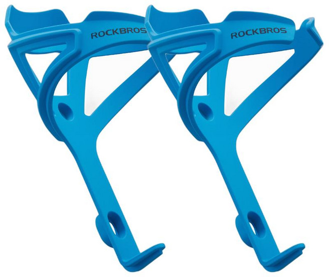 락브로스 자전거용품 PC물통거치대, 블루, 2개