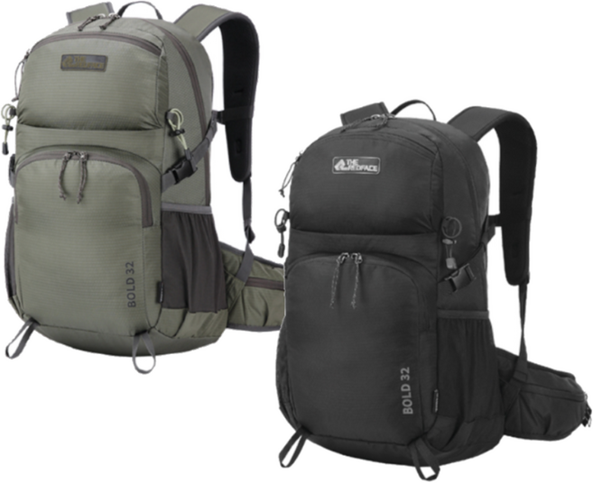 레드페이스 이월상품남성/여성 등산 가방 가벼운 산행 일상에서 편한 기능성 배낭 32L, 블랙