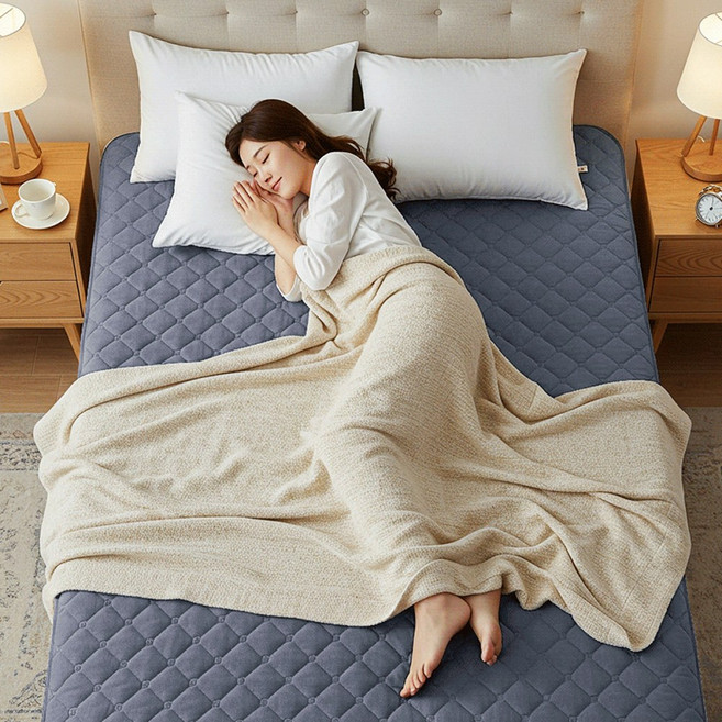 26년형 국내생산 전자파 없는 온가족 카본 탄소매트 전기매트, 온열 더블(1350*1800)